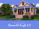 Sims 4 — Streamlet Single 2.0 - no cc by Saki_Hikay — A little retheme to the good ol' Willow Creek Streamlet Single. I