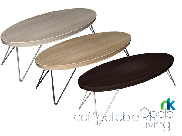 Sims 4 — Nikadema Opalo Living Coffeetable by nikadema — A big but nice and modern coffeetable made in three colors