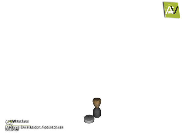 Sims 4 — Janette Shaving Brush And Powder by ArtVitalex — - Janette Shaving Brush And Powder - ArtVitalex@TSR, Feb 2020