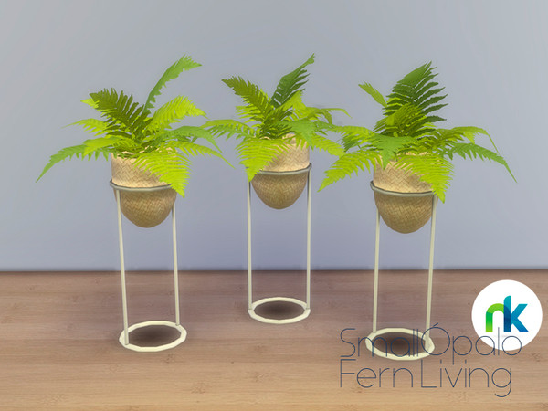 Sims 4 — Nikadema Opalo Living Small Fern by nikadema — A modern contemporary plant container with fern Enjoy!