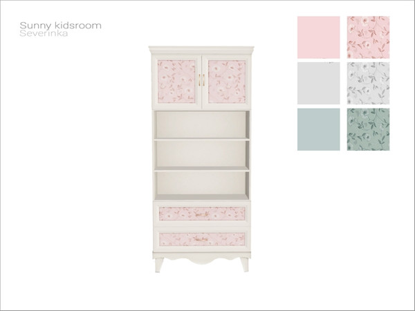 Sims 4 — [Sunny kidsroom] - cabinet by Severinka_ — Cabinet From the set 'Sunny kidsroom furniture' Build / Buy category: