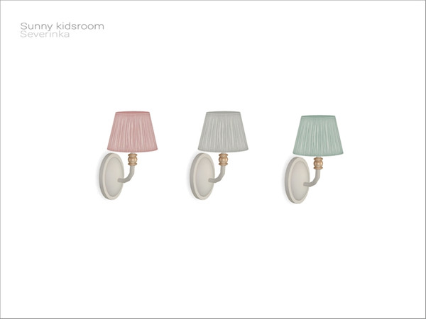 Sims 4 — [Sunny kidsroom] - wall lamp by Severinka_ — Wall lamp From the set 'Sunny kidsroom furniture' Build / Buy