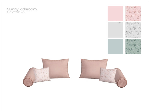 Sims 4 — [Sunny kidsroom] - sofa pillows by Severinka_ — Pillows for sofa From the set 'Sunny kidsroom decor' Build / Buy