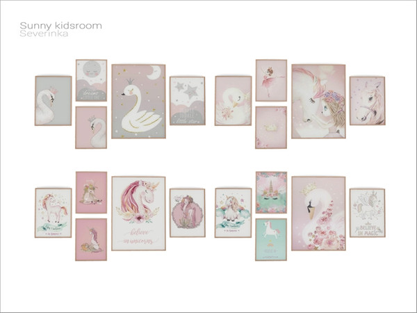 Sims 4 — [Sunny kidsroom] - posters by Severinka_ — Wall posters From the set 'Sunny kidsroom decor' Build / Buy