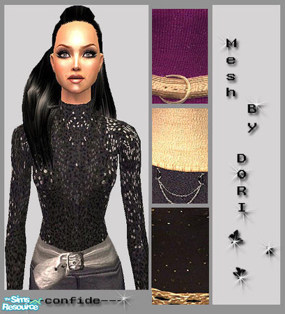 Sims 2 — Attitude by confide — Set of 4 recolors based on a great mesh made by DORI. No EP required ! Needs mesh
