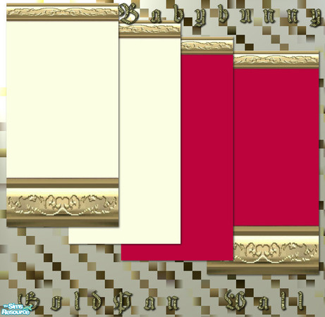 Sims 2 — Pan Wall Set by Babybunny — 