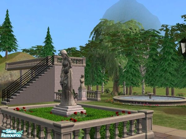 Sims 2 — Monument Park by Elly — Maxis content only. On picturesque grounds, Monument Park boats stunning scenery,