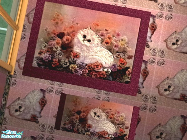 Sims 2 — Kittens and Pansies Living Room - rug  by ead425 — recolor of echo's 3x 4 rug.