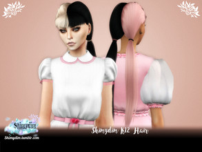 Sims 4 — Shimydim K12 Hair by Shimydimsims — My new hair! It's inspired by Melanie Martinez in her K12 movie! 84 colors /