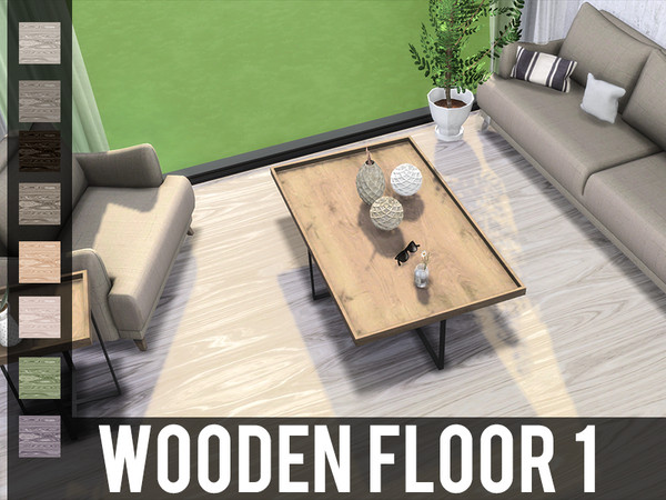 Sims 4 — Wooden Floor 1 by modelsims4 — Wooden Floor 1 - 8 swatches - Made with Sims4Studio and Adobe Photoshop - Do not