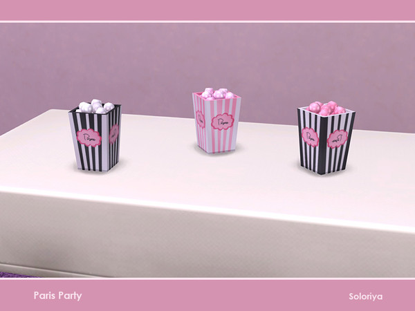 Sims 4 — Paris Party. Candies in a Box by soloriya — Decorative candies in a box. Part of Paris Party. 3 color