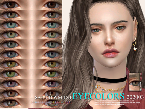 Sims 4 — S-Club WM ts4 Eyecolors 202003  by S-Club — Eyecolors, 15 swatches, hope you like, thank you.