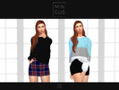 Sims 4 — MINGUS - Sweater and skirt by mingusbr — Sweater and skirt set 15 colors. I hope you have fun!