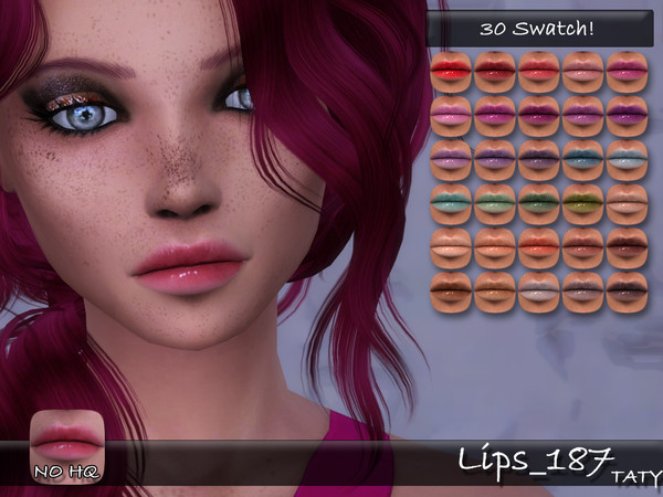 Sims 4 — [Ts4]Taty_Lips_187 by tatygagg — - Female, Male - Human, Alien - Teen to Elder - Hq Compatible