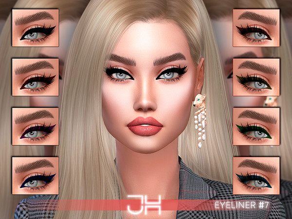 Sims 4 — EYELINER #7 by Jul_Haos — - CATEGORY: EYELINER - SAMPLE: 8 - AGE: TEEN-ELDER - GENDER - FEMALE - HQ Textures