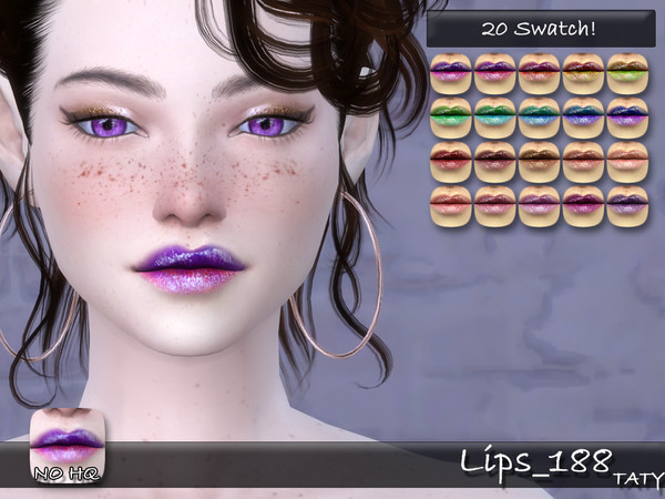 Sims 4 — [Ts4]Taty_Lips_188 by tatygagg — - Female, Male - Human, Alien - Teen to Elder - Hq Compatible