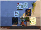 Sims 4 — Vintage Botany Poster Set  by Cuprium — A set of 6 different vintage posters that can be found in the Painting