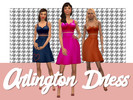 Sims 4 — Arlington Dress by mmoutfitters — BGC | 50 Swatches | Female frame, t-e