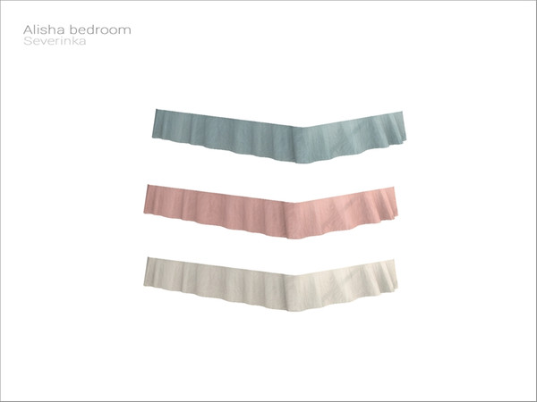 Sims 4 — [Alisha bedroom] - double bed bedskirt by Severinka_ — Double bed bedskirt From the set 'Alisha bedroom' Build /