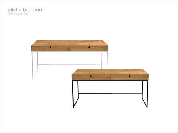Sims 4 — [Alisha bedroom II] - desk by Severinka_ — Desk From the set 'Alisha bedroom II' Build / Buy category: Surfaces