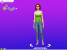 Sims 4 — CAS background purple to blue gradient by Claireesims — This is a CAS background. It has a purple/pink to blue