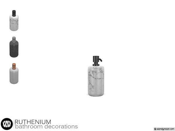 Sims 4 — Ruthenium Soap Dispenser by wondymoon — - Ruthenium Bathroom - Soap Dispenser - Wondymoon|TSR - Creations'2020