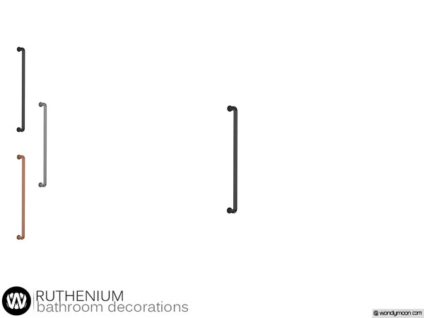 Sims 4 — Ruthenium Short Pipe by wondymoon — - Ruthenium Bathroom - Short Pipe - Wondymoon|TSR - Creations'2020