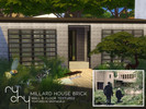 Sims 4 — RyCry's Millard Brick SET by rl2802 — Brick walls and flooring with the Millard House cinder block pattern,