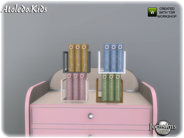 Sims 4 — Atoledo kids bedroom part 2 book deco by jomsims — Atoledo kids bedroom part 2 book deco