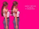 Sims 4 — Elle230 - Sailor Tattoos by elle230 — - 6 swatches - base game compatible - teen-elder