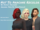 Sims 4 — Not So Arachne Recolor - Mesh needed by JamieDBauchery — I fell in love with Feral Poodles' Arachne hair but