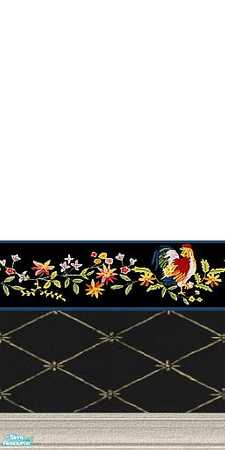 Sims 2 — All Free - Individual Item by Lorah — Black, blue, yellow, pink, roosters, flowers, butterflies and all free.