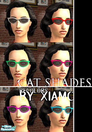 Sims 2 — Cat shades by xiamc — Recolor of Cat Glasses mesh by Elau. Enjoy. *Does not work on teens
