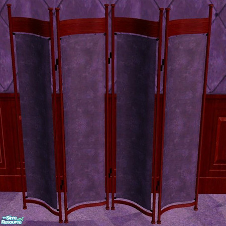 Sims 2 — Purple screen with redwood trim by RhondaBlonda — 