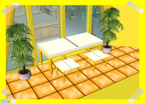 Sims 2 — Rainbow Chairs - Yellow by Creative Sim — You know what it's like...when you need to have a comfortable chair to