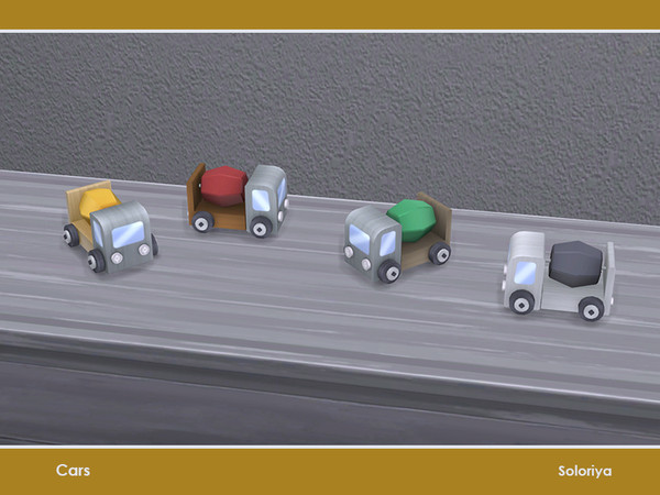Sims 4 — Cars. Concrete Mixer Truck by soloriya — Concrete mixr truck, decorative toy. Part of Cars set. 4 color