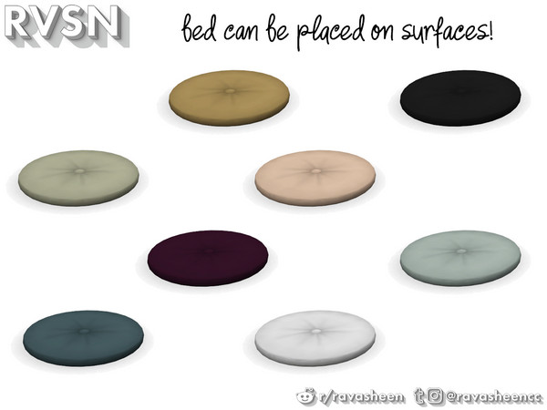 Sims 4 — Meow-dern Judgemental Perch Bed by RAVASHEEN — If looks could kill, cats would slay us with their withering