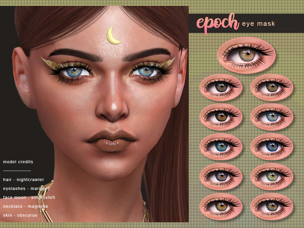 Sims 4 — [ Epoch ] - Eye Mask by Screaming_Mustard — A new shiny eye mask. For males and females, toddler +. With custom