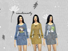 Sims 4 — randomarty_denim_totoro_dress by kittymarty — Created for: The Sims 4 Created for: The Sims Created for: The