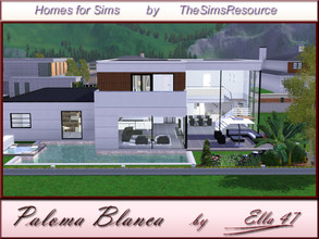 Sims 3 — Paloma Blanca by ella47 — Paloma Blanca is a nice modern House.with big Windows, so your Sims has a great view.