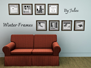 Sims 3 — New Frames V1 by JulieK1 — France and Winter pictures.
