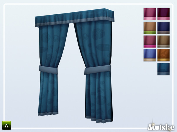Sims 4 — Alma Grand Window Hangings 1x1 by Mutske — This curtain is part of the Alma Constructionset. Made by Mutske@TSR.
