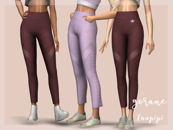 Sims 4 — Gorane by laupipi2 — New gym leggings :) Hope you like it New mesh, all LODs 15 Swatches Shadow and normal maps