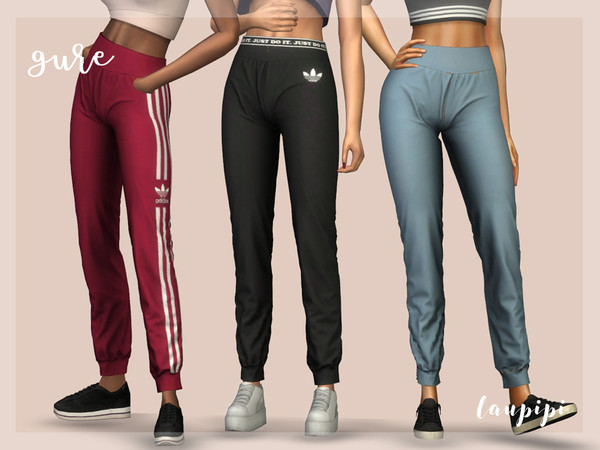 Sims 4 — Gure by laupipi2 — New stylish joggers. Enjoy! New mesh, all LODs 16 Swatches Shadow and normal maps Base game