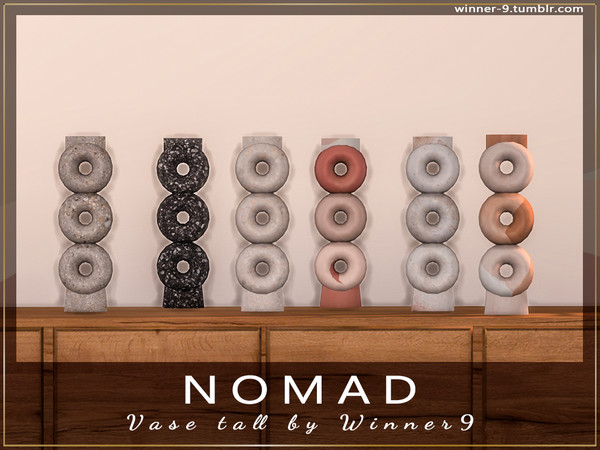 Sims 4 — Nomad Vase tall by Winner9 — Vase tall from my decorative set Nomad, you can find it easy in your game by typing
