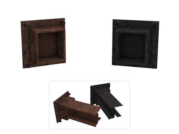 Sims 4 — Carbon Beam Bracket by sim_man123 — A heavy-duty metal beam supporting bracket. 