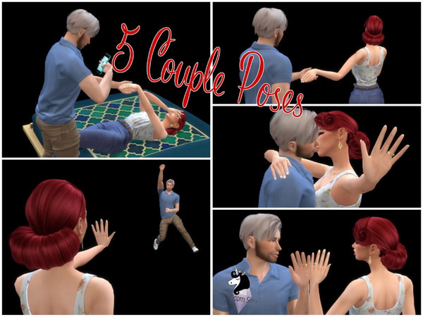 Sims 4 — We are Engaged Poses by Un1con35 — How to use: You will need the Andrew's Pose Player and Teleport Any Sim: -