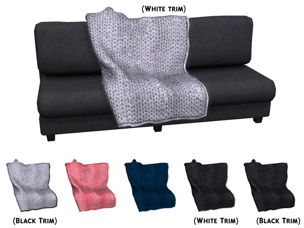 Sims 4 — Alexander Chunky Knit Blanket by sim_man123 — A chunky-knit style blanket, as part of my Alexander Living Room.