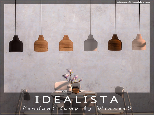 Sims 4 — Idealista Pendant lamp by Winner9 — Pendant lamp from my dining set Idealista, you can find it easy in your game