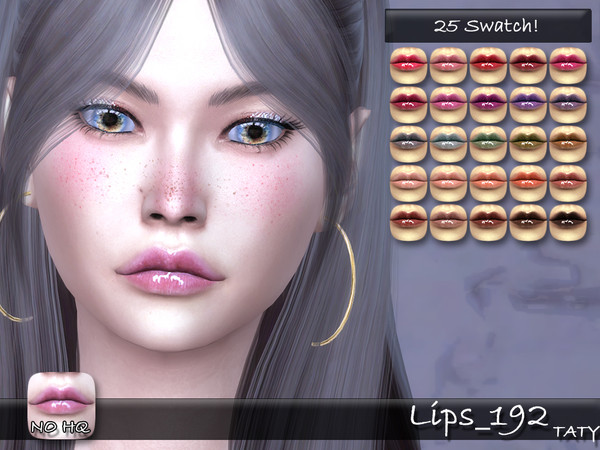 Sims 4 — [Ts4]Taty_Lips_192 by tatygagg — - Female, Male - Human, Alien - Teen to Elder - Hq Compatible